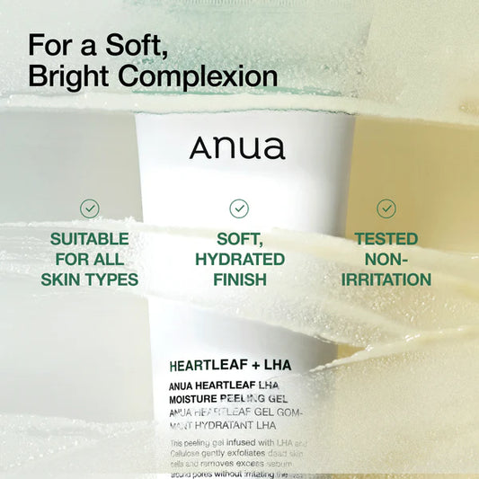 ANUA -  Heartleaf LHA Moisture Peeling Gel